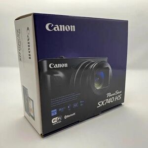 Canon - PowerShot SX740 HS 20.3-Megapixel Digital Camera - Black